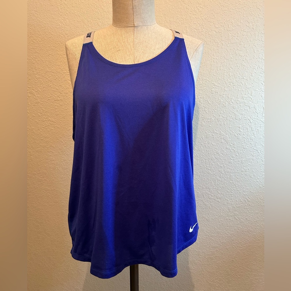 Nike Blue Relaxed Sleeveless Tank Top